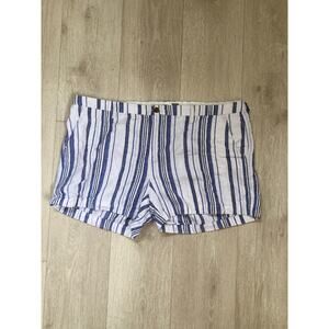Old Navy Striped Linen Blend Shorts, Size 20